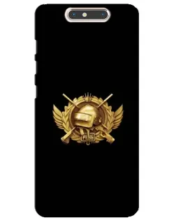 Чохол для ZTE Blade V8 з картинкою «PUBG — помаранчевий градієнт»