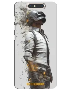 Чохол для ZTE Blade V8 з картинкою «PUBG — боєць у пилу»