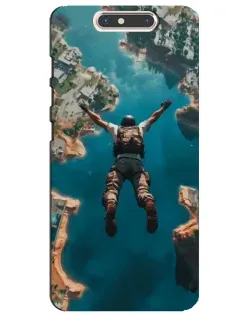 Чохол для ZTE Blade V8 з картинкою «PUBG — вільне падіння»