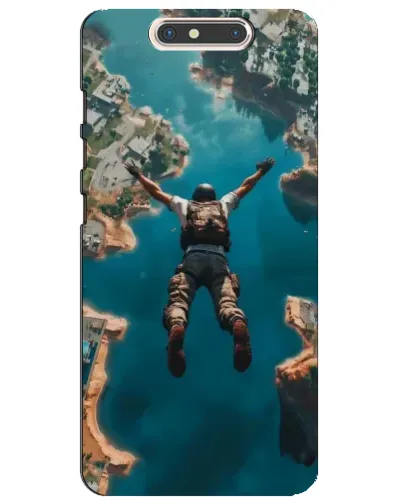 Чохол для ZTE Blade V8 з картинкою «PUBG — вільне падіння»