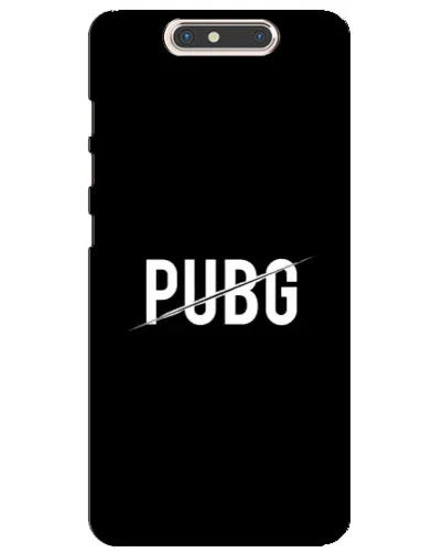 Чохол для ZTE Blade V8 з картинкою «PUBG — білий логотип»