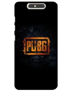 Чохол для ZTE Blade V8 з картинкою «PUBG — золотий логотип»