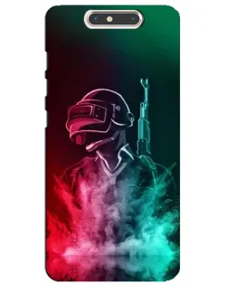 Чохол для ZTE Blade V8 з картинкою «PUBG — вогняний воїн»