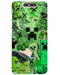 Чохол для ZTE Blade V8 з картинкою «Кріпери Minecraft»