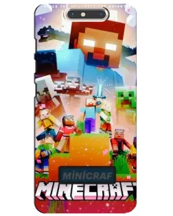 Чохол для ZTE Blade V8 з картинкою «Minecraft герої гри»