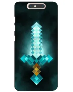 Чохол для ZTE Blade V8 з картинкою «Алмазний меч неон»