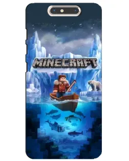 Чохол для ZTE Blade V8 з картинкою «Minecraft льодянийсвіт»