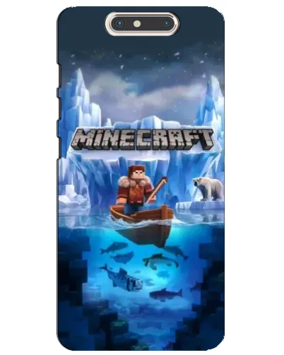 Чохол для ZTE Blade V8 з картинкою «Minecraft льодянийсвіт»