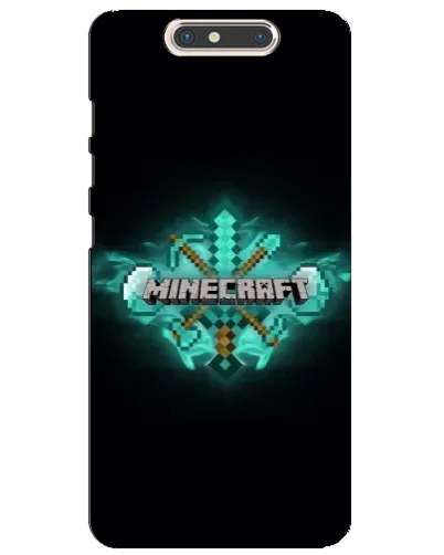 Чохол для ZTE Blade V8 з картинкою «Minecraft Diamond лого»