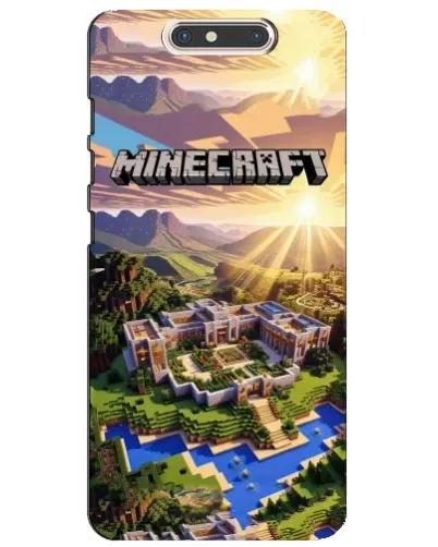 Чохол для ZTE Blade V8 з картинкою «Minecraft панорама»