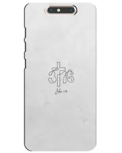Чохол для ZTE Blade V8 з картинкою «Івана 3:16 Хрест»