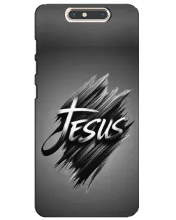 Чехол для ZTE Blade V8 с картинкой «Надпись Jesus Graffiti»