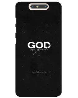 Чехол для ZTE Blade V8 с картинкой «GOD — Бог над всем»