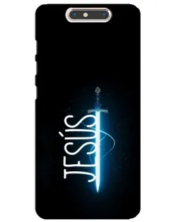 Чехол для ZTE Blade V8 с картинкой «Меч Духа Jesus»