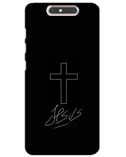 Чохол для ZTE Blade V8 з картинкою «Графічний хрест Jesus»