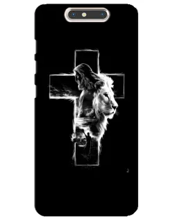 Чохол для ZTE Blade V8 з картинкою «Сяючий хрест Jesus»