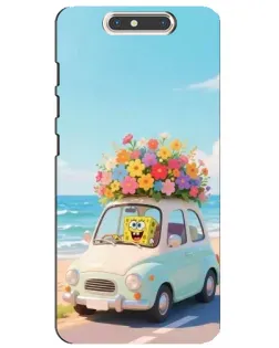 Чехол для ZTE Blade V8 с картинкой «Автомобильное путешествие»