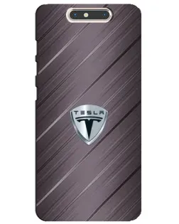 Чохол для ZTE Blade V8 з картинкою «Металева текстура Tesla»