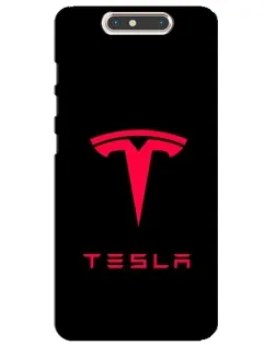 Чохол для ZTE Blade V8 з картинкою «Tesla Red Logo»