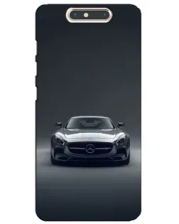 Чехол для ZTE Blade V8 с картинкой «Mercedes на черном»