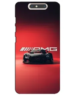 Чехол для ZTE Blade V8 с картинкой «Mercedes AMG — красная линия»