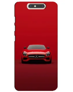 Чехол для ZTE Blade V8 с картинкой «Красный Mercedes AMG»