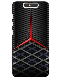 Чехол для ZTE Blade V8 с картинкой «Mercedes Carbon Grid»
