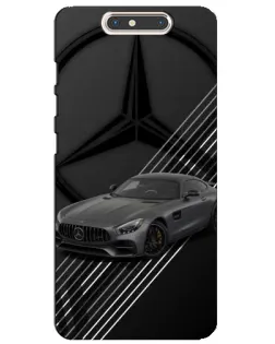 Чехол для ZTE Blade V8 с картинкой «Mercedes AMG — графика»