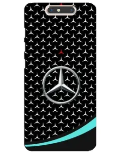 Чехол для ZTE Blade V8 с картинкой «Mercedes — бирюзовый акцент»