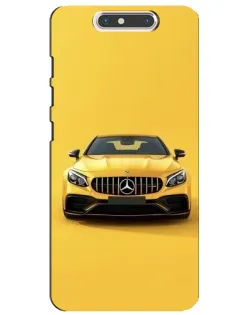 Чехол для ZTE Blade V8 с картинкой «Желтый Mercedes GT»