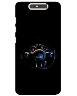 Чохол для ZTE Blade V8 з картинкою «Салон Audi — кермо»