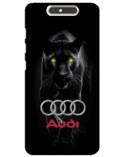 Чохол для ZTE Blade V8 з картинкою «Пантера та Audi»