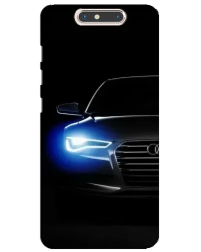 Чохол для ZTE Blade V8 з картинкою «Неоновий погляд Audi»