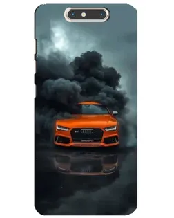 Чохол для ZTE Blade V8 з картинкою «Audi у хмарах диму»