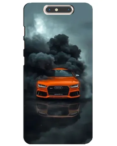 Чохол для ZTE Blade V8 з картинкою «Audi у хмарах диму»