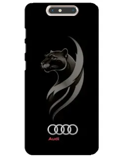 Чохол для ZTE Blade V8 з картинкою «Графіка — пантера та Audi»
