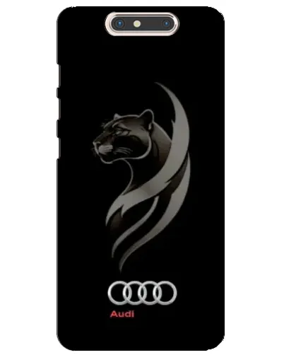 Чохол для ZTE Blade V8 з картинкою «Графіка — пантера та Audi»