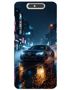Чохол для ZTE Blade V8 з картинкою «Нічне місто та Audi»