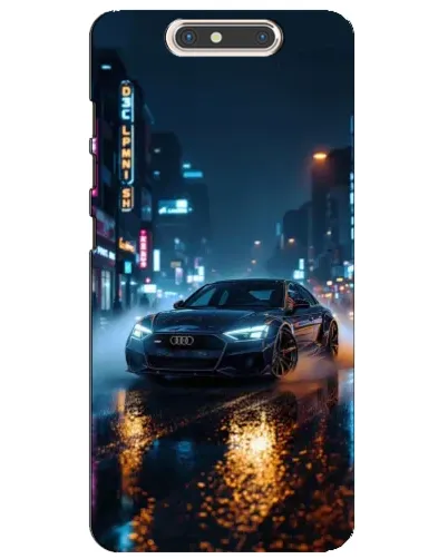 Чохол для ZTE Blade V8 з картинкою «Нічне місто та Audi»