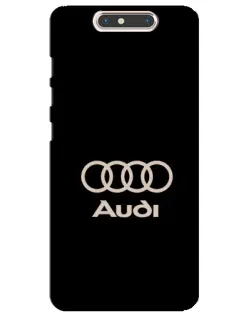 Чохол для ZTE Blade V8 з картинкою «Audi — золотий логотип»