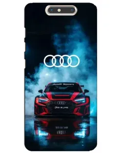 Чохол для ZTE Blade V8 з картинкою «Audi Sport — неон»
