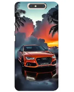 Чохол для ZTE Blade V8 з картинкою «Audi — захід сонця»