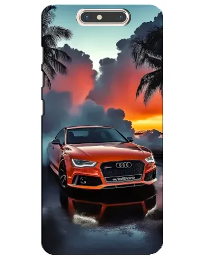Чохол для ZTE Blade V8 з картинкою «Audi — захід сонця»