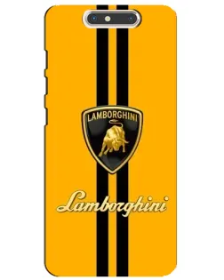 Чохол для ZTE Blade V8 з картинкою «Lamborghini Stripe жовтий»