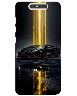 Чохол для ZTE Blade V8 з картинкою «Нічний Lamborghini драйв»