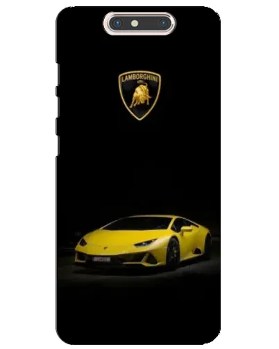 Чохол для ZTE Blade V8 з картинкою «Lamborghini жовтий акцент»