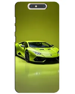 Чохол для ZTE Blade V8 з картинкою «Салатовий Lamborghini Huracan»