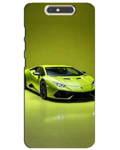 Чохол для ZTE Blade V8 з картинкою «Салатовий Lamborghini Huracan»