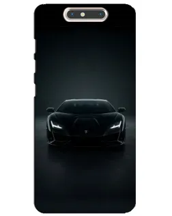 Чохол для ZTE Blade V8 з картинкою «Чорний Lamborghini Aventador»