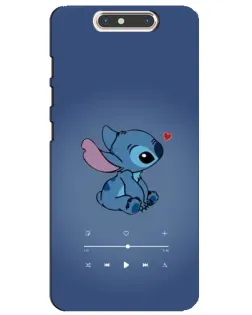 Чехол для ZTE Blade V8 с картинкой «Музыкальный Stitch»
